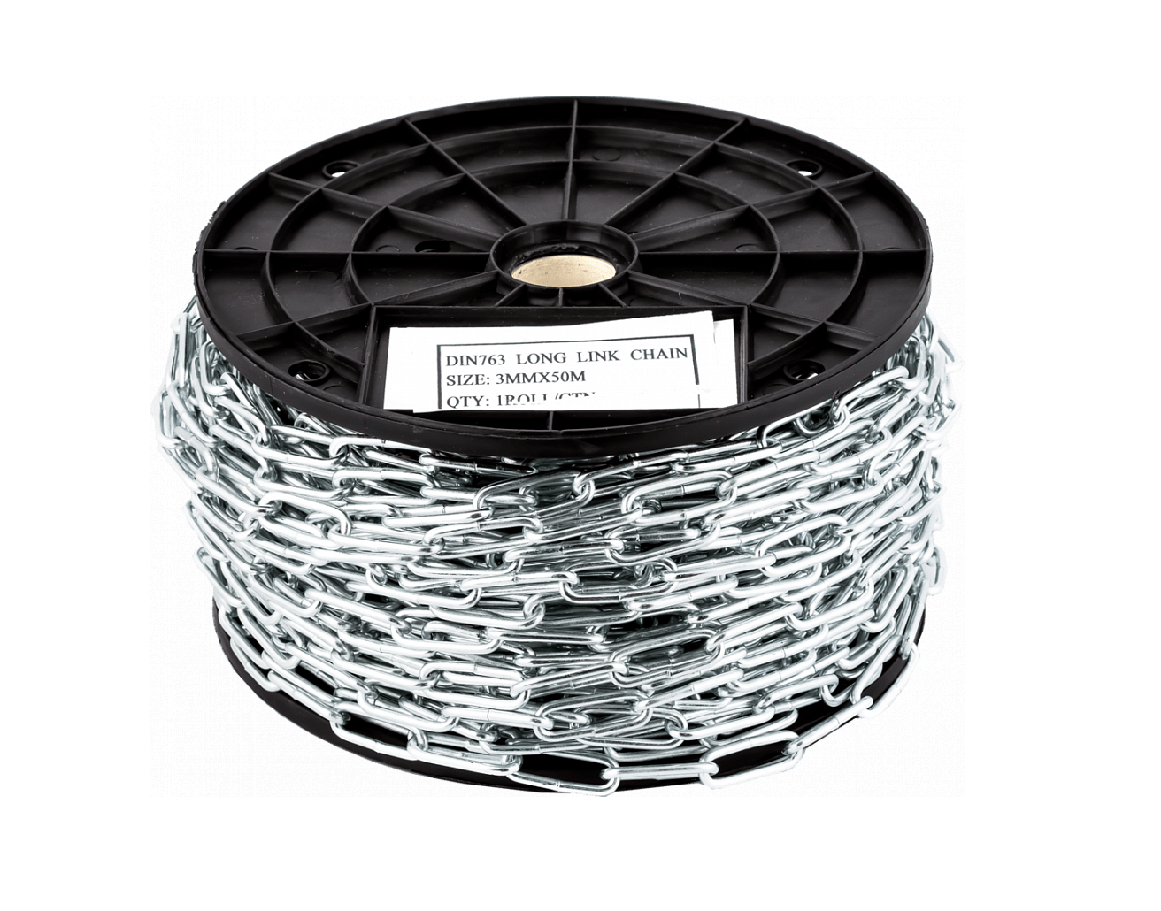 DIN 763 цепь длиннозвенная  2 мм (50 м)