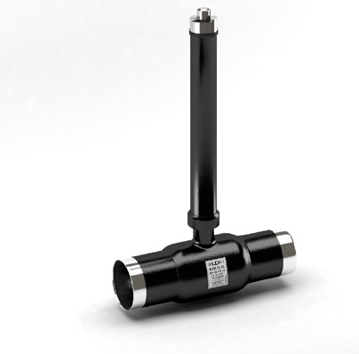 Кран шаровой для газа DN 25 PN 40  КШ.Ц.П.GAS.025.040.П/П.02 Н=до 1000 LD