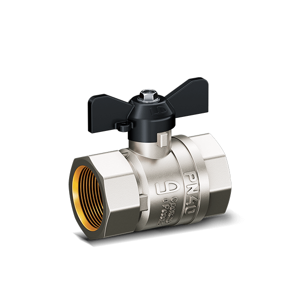 Кран шаровый латунный LD Pride Ду 15 ВН-ВН рычаг ВОДА