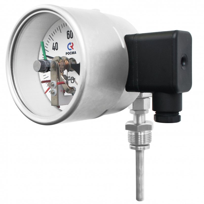 БТ-54.220, корпус 100 мм, L 64 мм, G1/2, диапазон −30…+50 °С, кл. т. 1,5 РОСМА