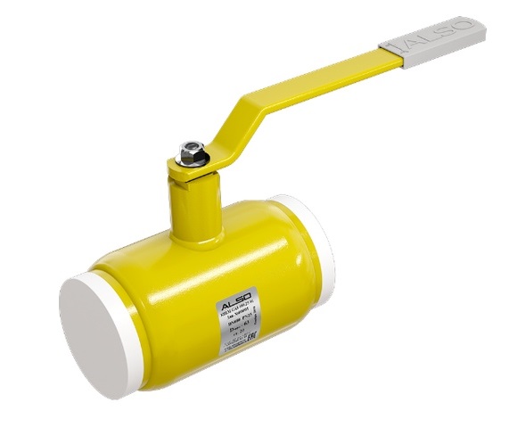 Кран шаровой ALSO КШМП.GAS DN 32 PN 40 Ст.20 муфта/муфта, П/П 