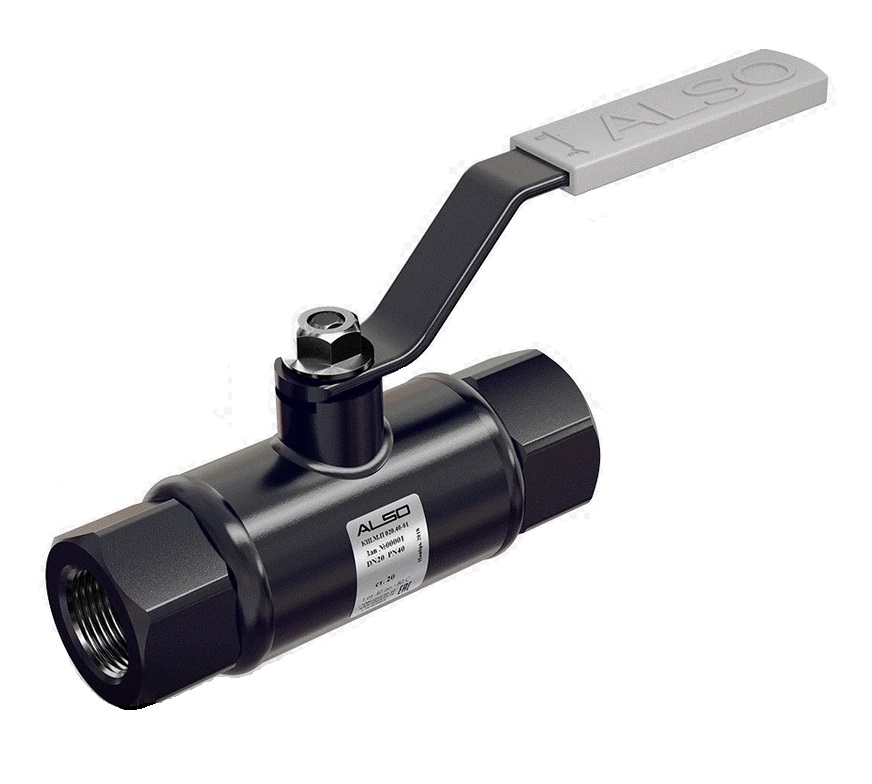 Кран шаровой ALSO КШМП DN 15 PN 40 Ст.09Г2С муфта/муфта, П/П 