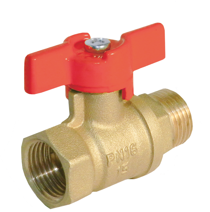 Кран шаровой 11Б27п А31.1 (пар,вода) DN15 PN40 вр/нр "бабочка" БАЗ