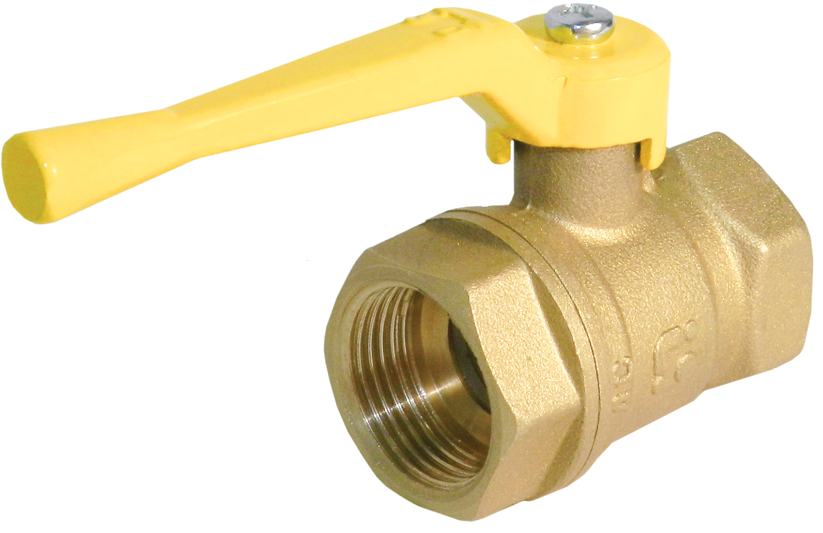 Кран шаровой 11Б27п А10 (газ) DN15 PN40 вр/вр "рычаг" БАЗ