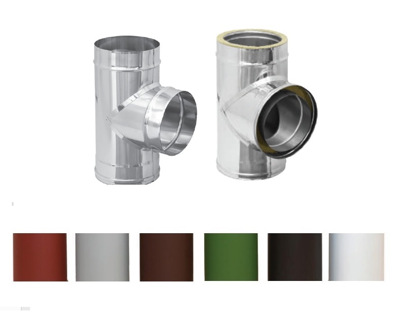 Тройник 90 ПиК Стандарт 2TР90 КС/2В DN 100