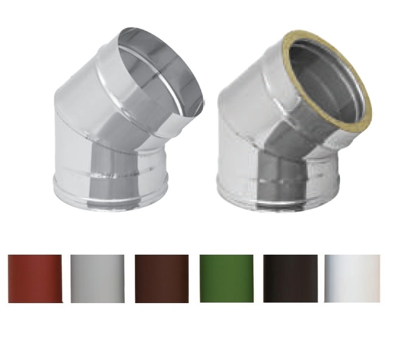 Отвод 45 ПиК Эконом 2ОТ45 КС/2В DN 80