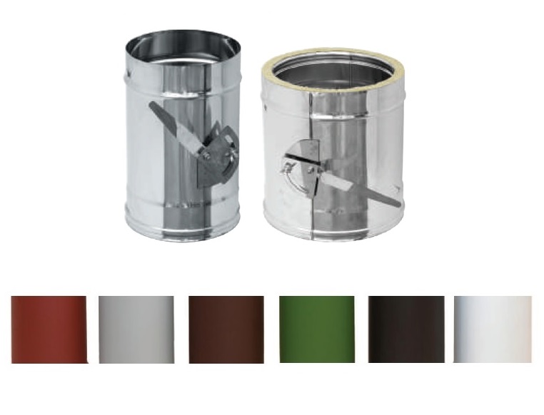 Труба с шибером ПиК Эконом 2T-Ш КС/2В DN 80