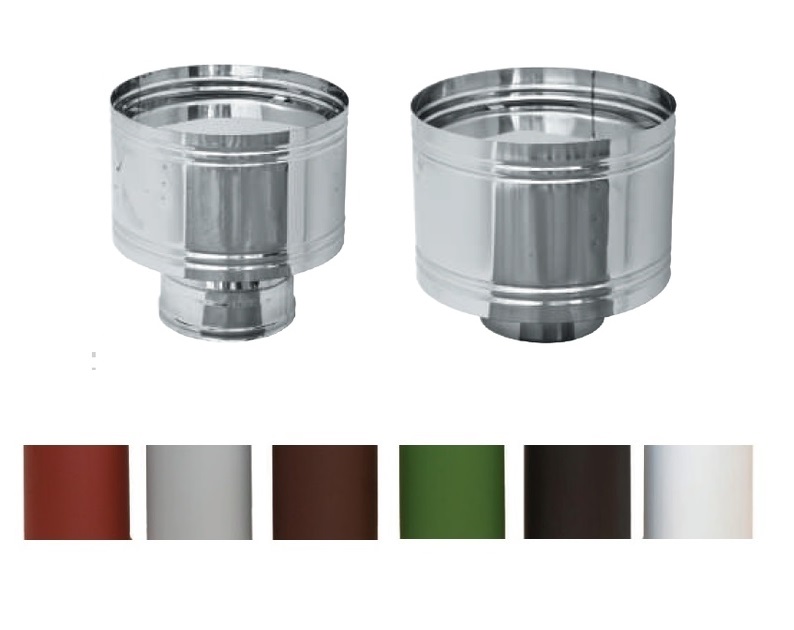 Дефлектор антиветровой ПиК Элит 2Д-АВ Ж/2В DN 100