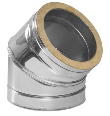 Отвод 45° ТЕРМО/25 КС-2ОТ 0,5 DN 80