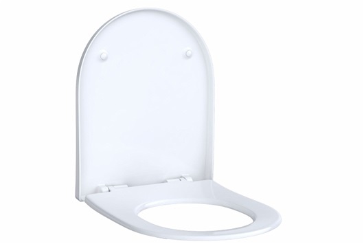 Сиденье для унитаза Geberit Renova, креплением сверху, быстроразъемных петель нет, цвет белый