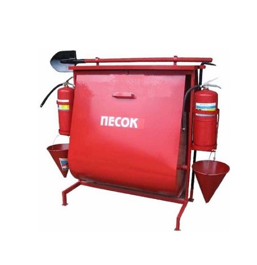 Пожарный стенд металлический закрытый "Комби" (без комплекта)