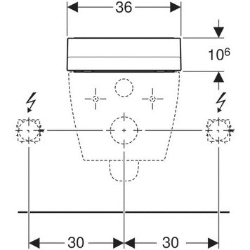 Крышка-биде Geberit AquaClean Tuma Comfort, цвет Черный / Стекло