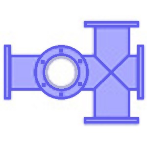 Пожарная подставка крестовая ППКФ DN 110 (фланец)