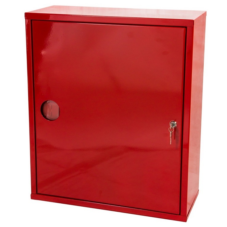 ШПК-310 НЗК Пожарный шкаф для пожарного крана 51/66мм навесной закрытый красный