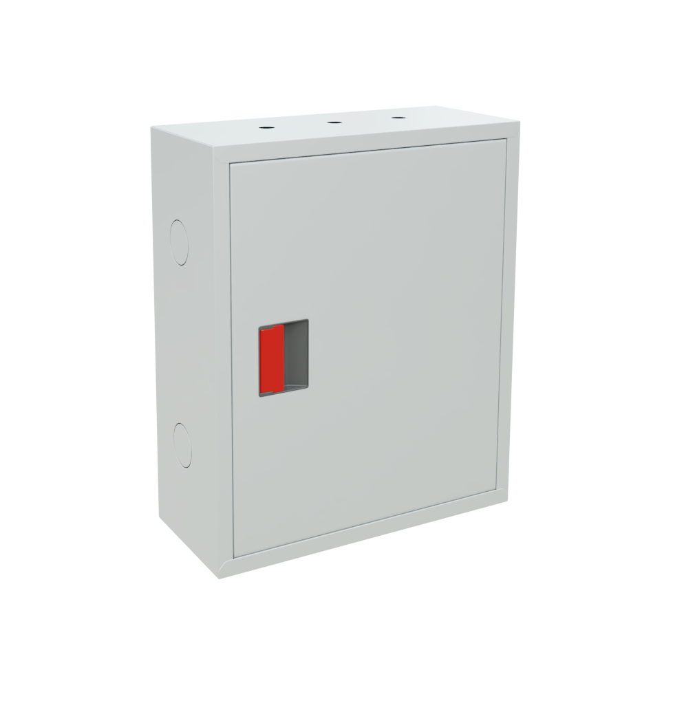 ШПК-310 НЗБ Пожарный шкаф для пожарного крана ЕВРО 51/66мм навесной закрытый белый