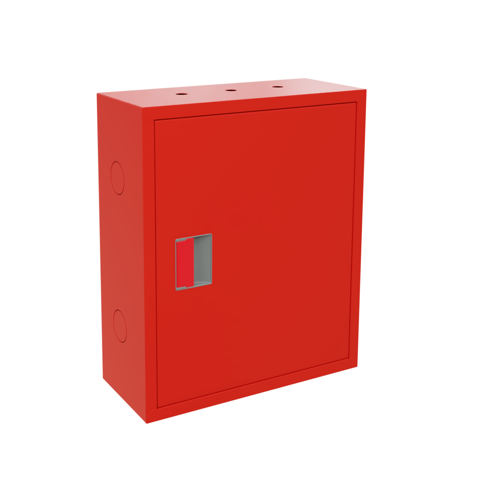 ШПК-310 НЗК Пожарный шкаф для пожарного крана ЕВРО 51/66мм навесной закрытый красный