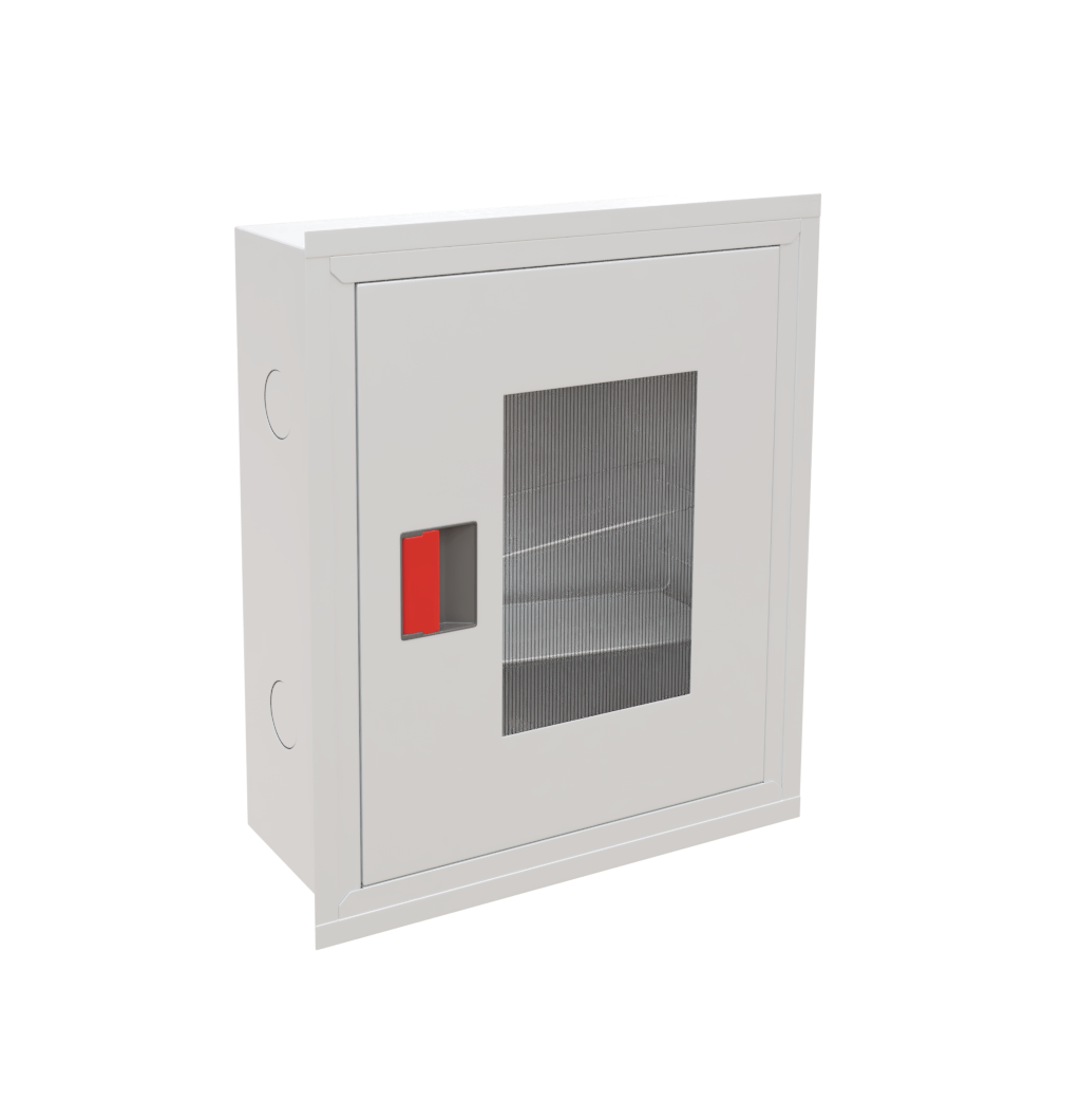ШПК-310 НОБ Пожарный шкаф для пожарного крана ЕВРО 51/66мм навесной открытый белый