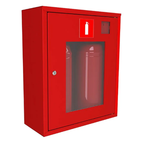 ШПО-113 НОК Пожарный шкаф для хранения огнетушителей навесной открытый красный металлический